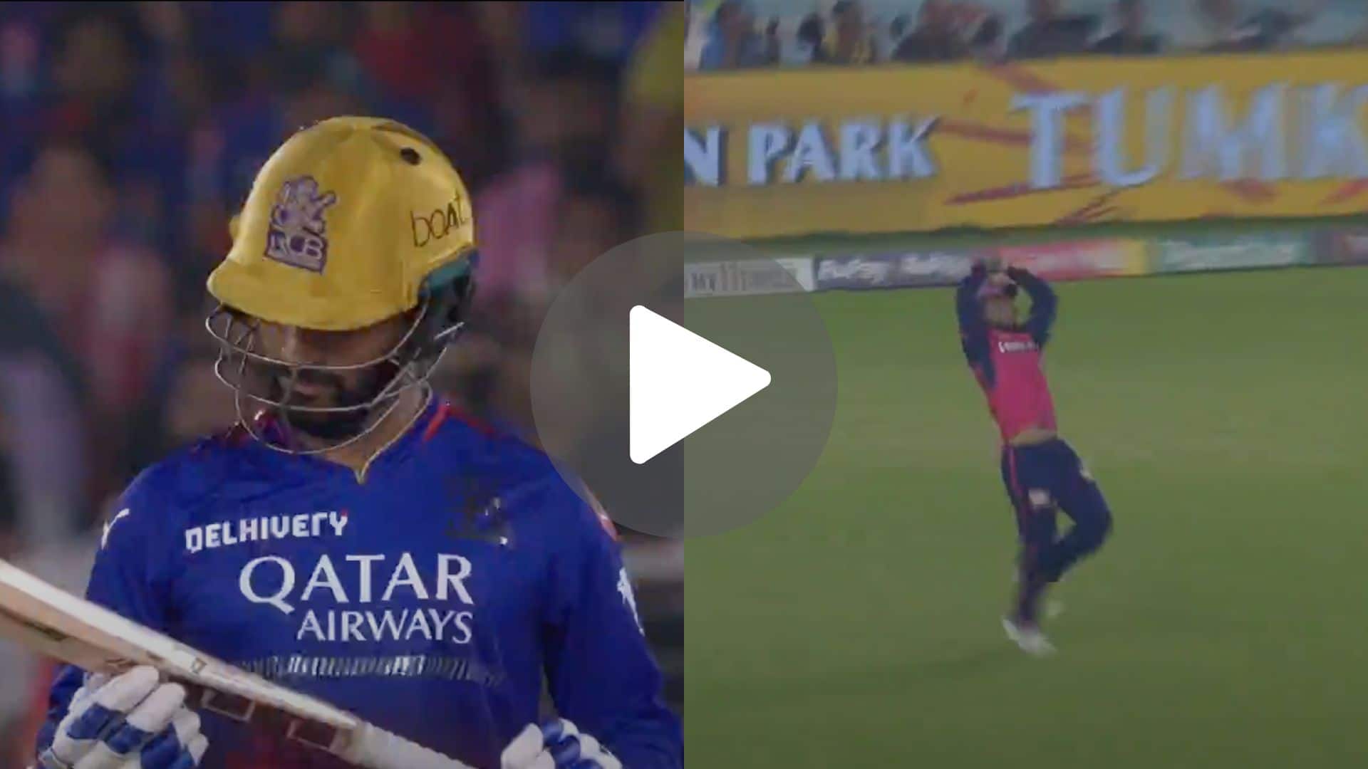 [Watch] Patidar 'Looks At His Bat In Agony' As Parag's Backward Running Catch Leads To His Departure